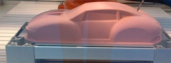 Epoxyhars het Bewerken Deeg 50-55D Dichtheid 0.5G/Cm 3 Hardheidsroze voor Hoofdmodel
